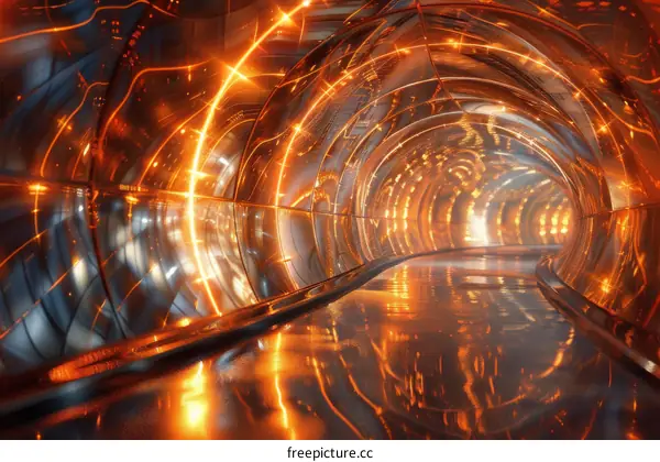 Futuristic Tunnel: Sci-Fi Transportation