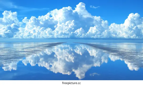 Reflecting Clouds over Calm Water