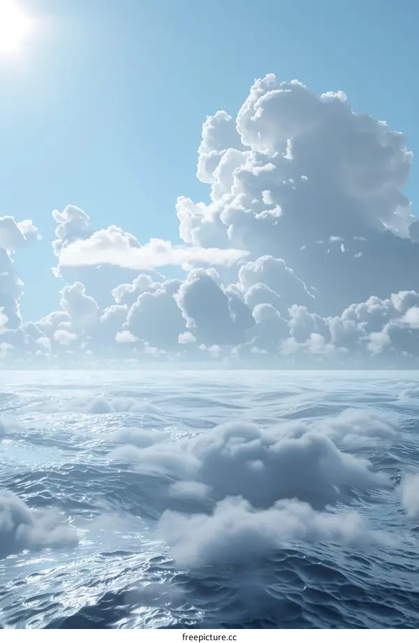 Stunning Sky Above the Clouds Ocean