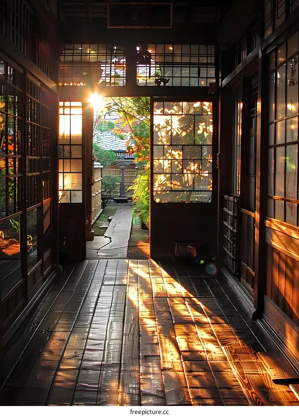 Japanese house with障子(障子障子)