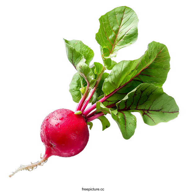 [Transparent Background PNG]Radish fresh vegetable food isolated on white