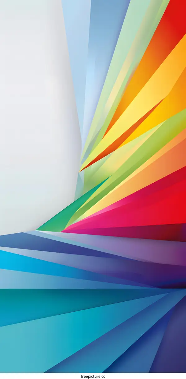 Abstract Colorful Geometric Shapes Background Design