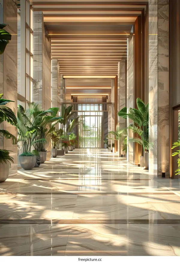 Luxurious Hotel Lobby Interior Design