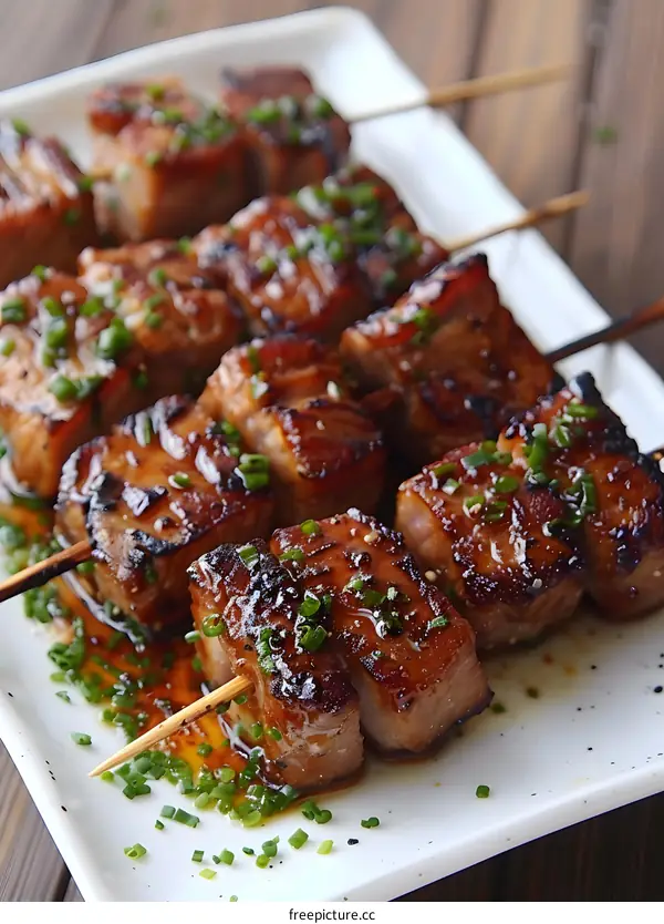 Delicious Pork Belly Skewers