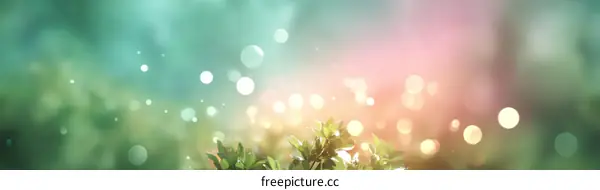 Nature Abstract Background with Bokeh