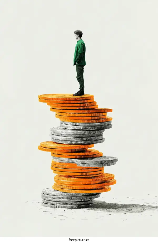 Motivational Illustration of Financial Success