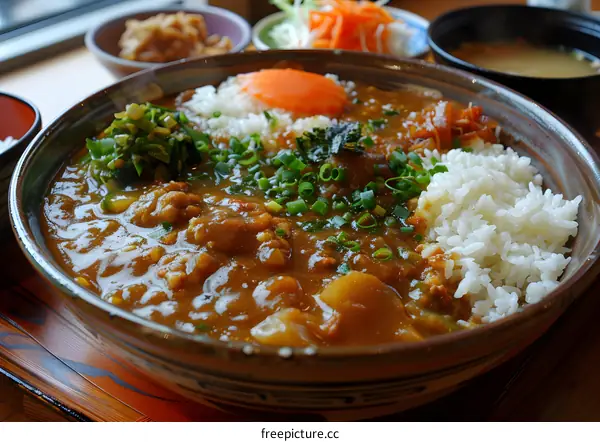 Japanese curry with rice