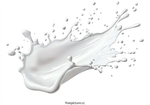 Milk Splash Illustration Graphic Design