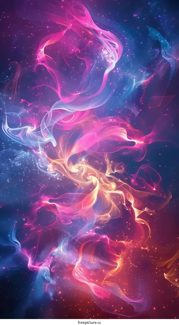 Colorful Nebula: Symphony of Lights in the Cosmos