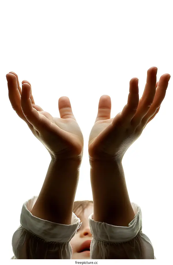 Open Hands Reaching Upwards