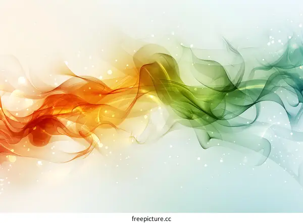 Abstract Smoke Waves Background