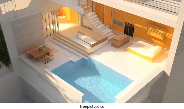Modern Minimalist House Design with Swimming Pool