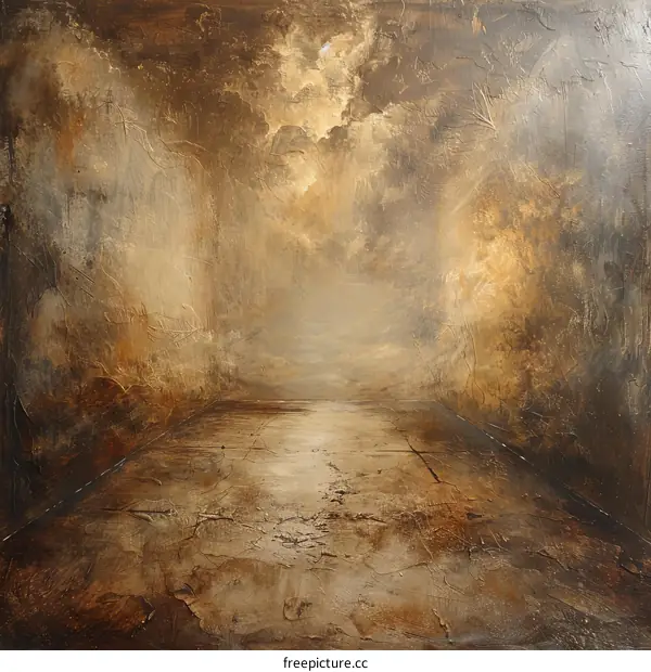 Abstract Gold Texture Painting