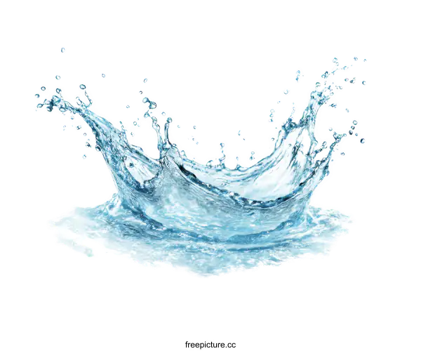 [Transparent Background PNG]Water Splash Abstract Illustration
