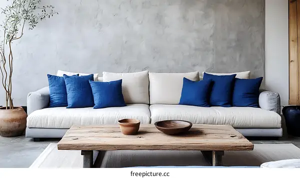 Modern Minimalist Living Room with Neutral Tones