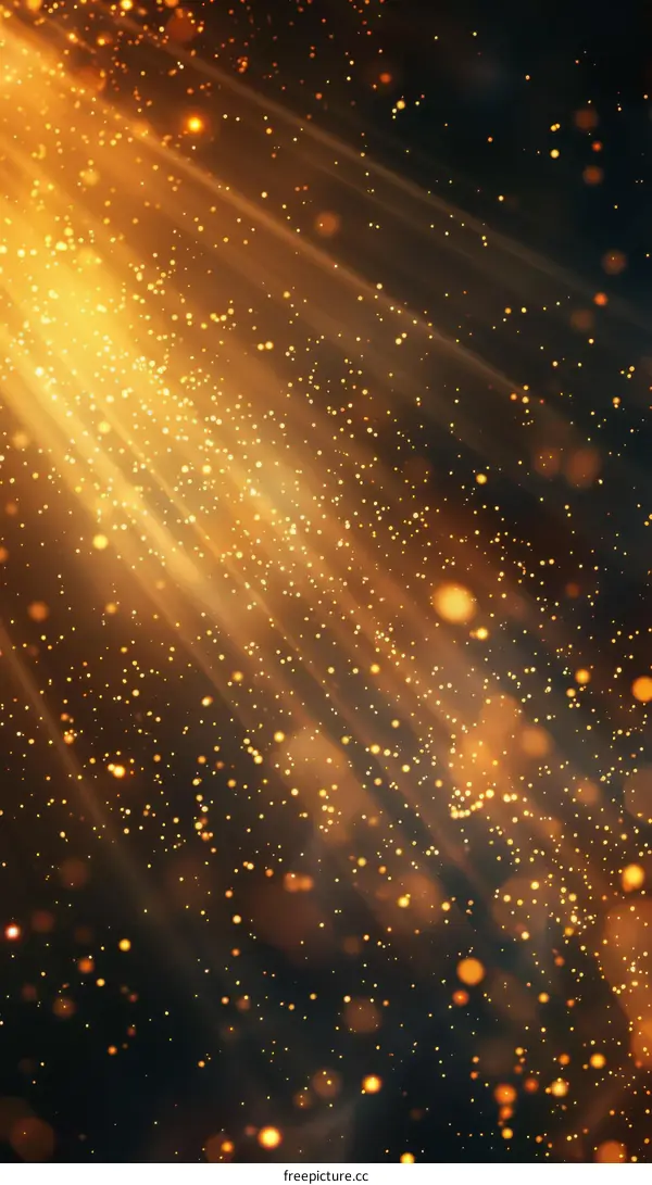 Golden Rays Burst from the Void