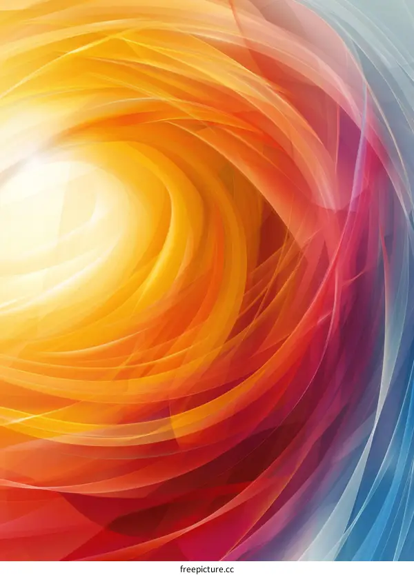 Abstract Colorful Swirling Design