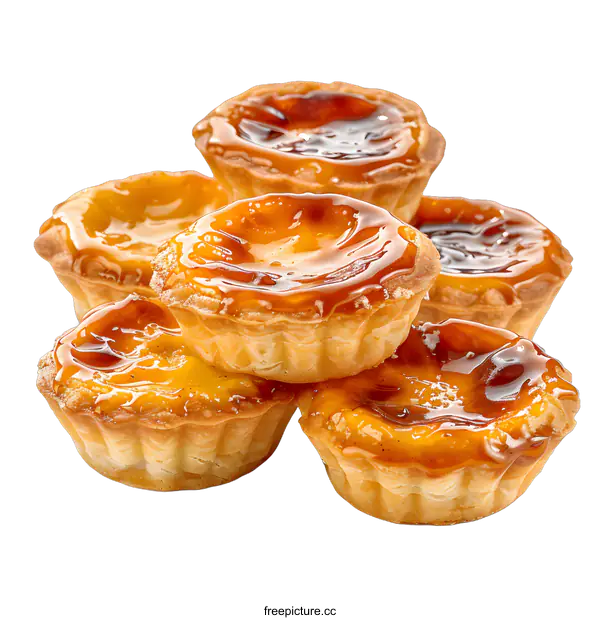 [Transparent Background PNG]Portuguese custard tarts