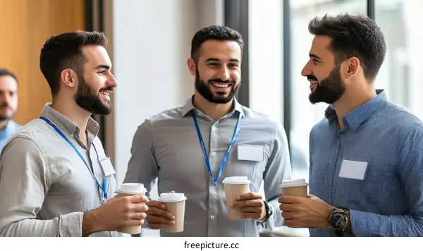 Businessmen Discussing During Conference