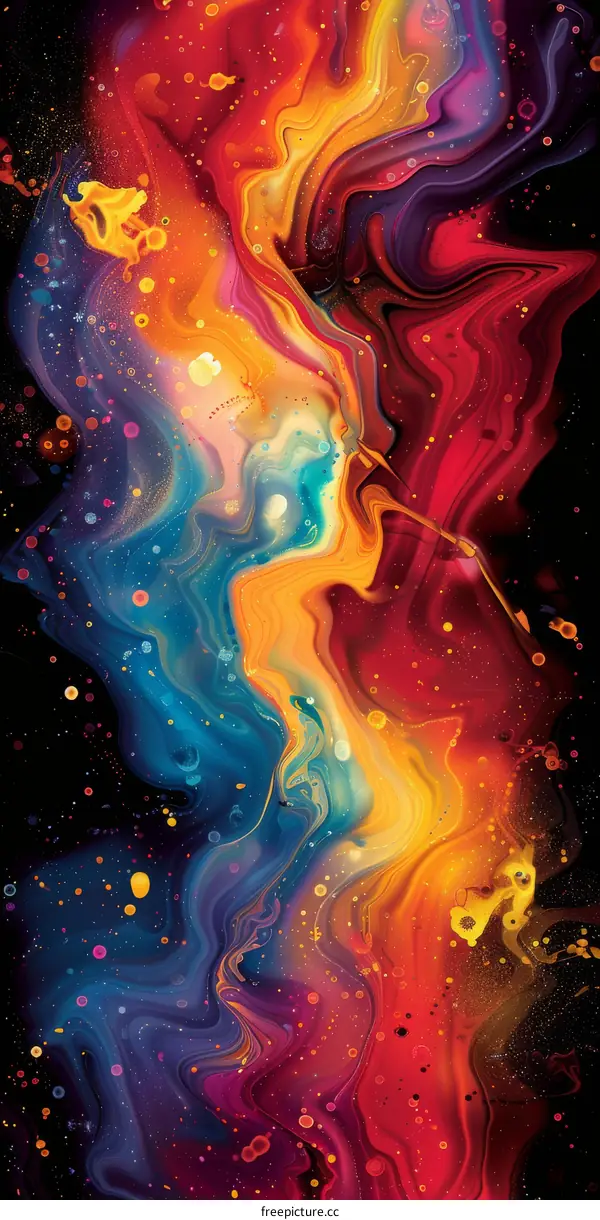 Colorful abstract painting