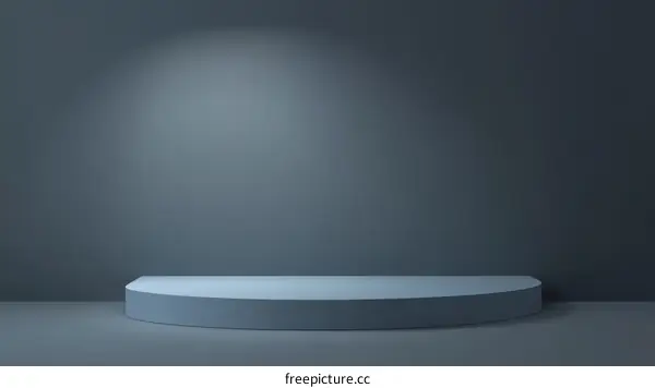 Empty Gray Product Showcase Display