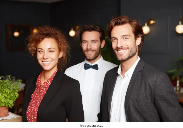 Friendly Restaurant Staff Ready to Serve