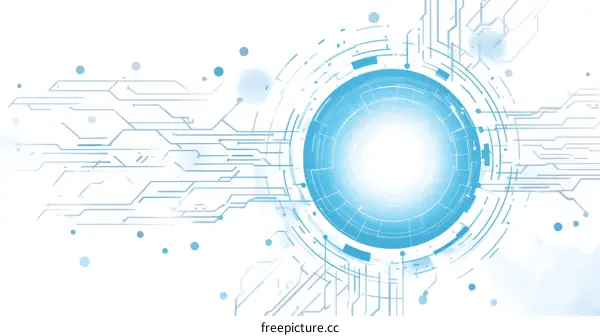 Abstract Circuit Technology Illustration
