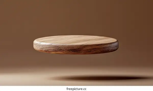 Floating Wooden Disc Display Platform