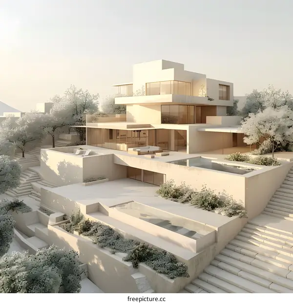 Modern Minimalist Villa With Pool