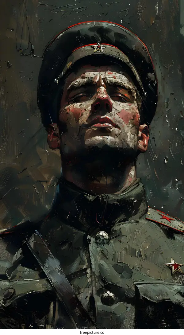 Portrait of a Soviet soldier