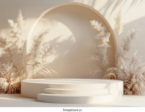 Beige Aesthetic Minimalist Product Display