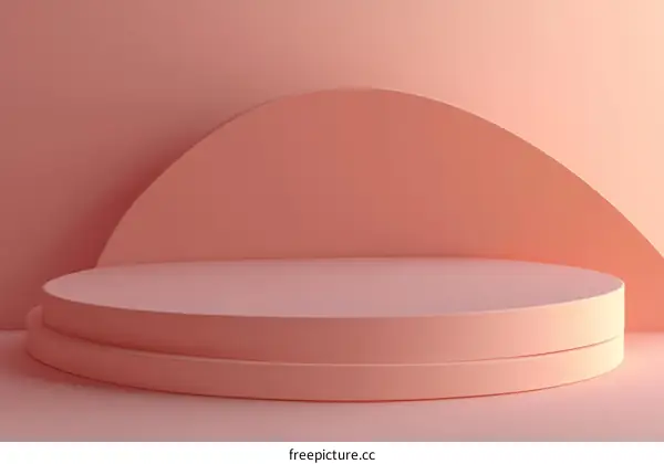 Abstract Minimalist Pastel Pink Product Display
