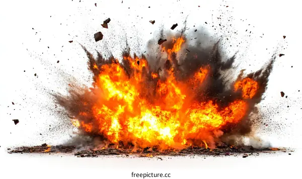 Explosive Fire Explosion Impact Effect