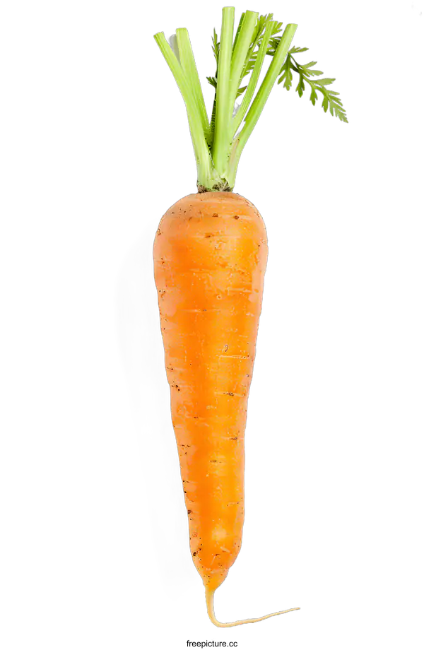 [Transparent Background PNG]Fresh Organic Carrot Isolated on White Background