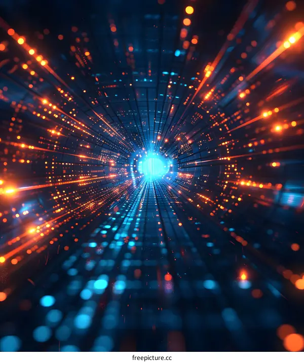 Digital Tunnel of Light and Data