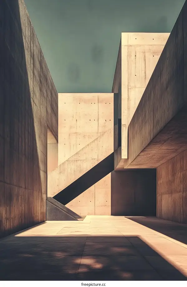 Minimalist Concrete Building Architecture