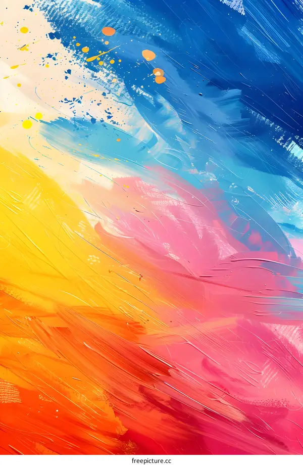 Colorful abstract painting