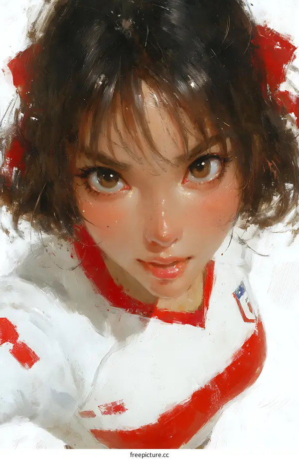 Close-up Portrait of a Young Asian Woman