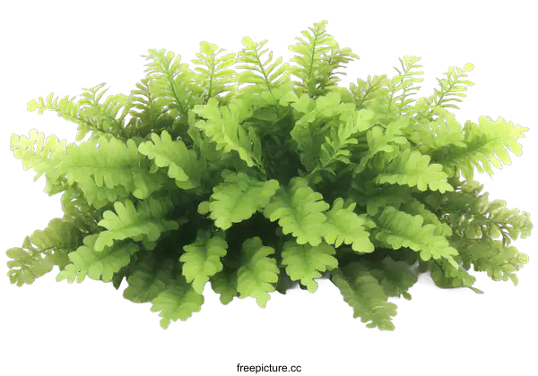 [Transparent Background PNG]Green Fern Plant Isolated on White Background