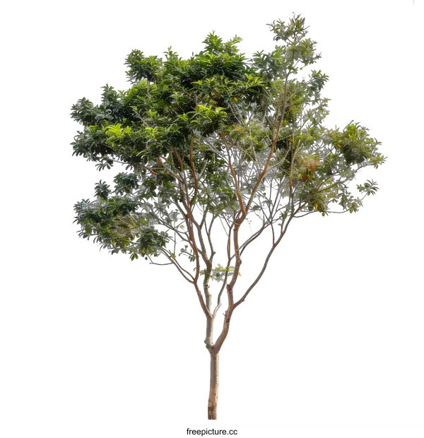 [Transparent Background PNG]Green Tree Isolated on White Background
