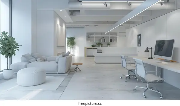 Modern Minimalist Office Interior Design