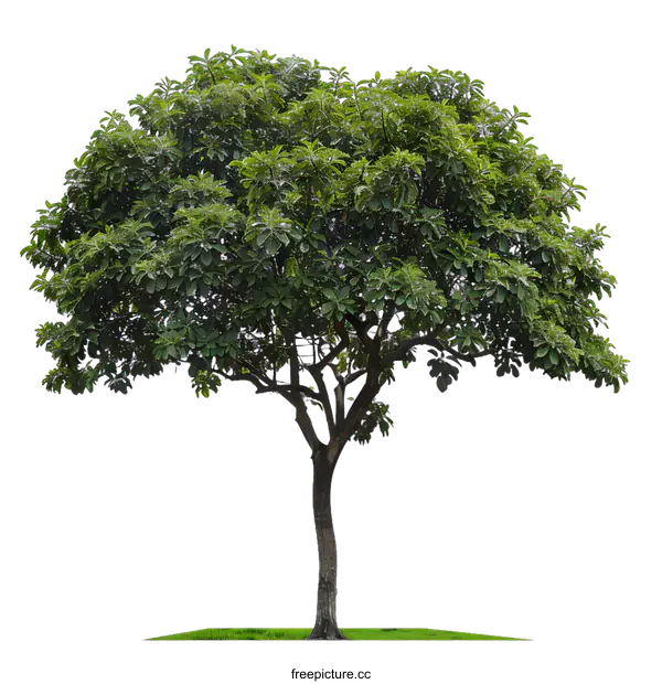 [Transparent Background PNG]Green Tree Isolated on White Background