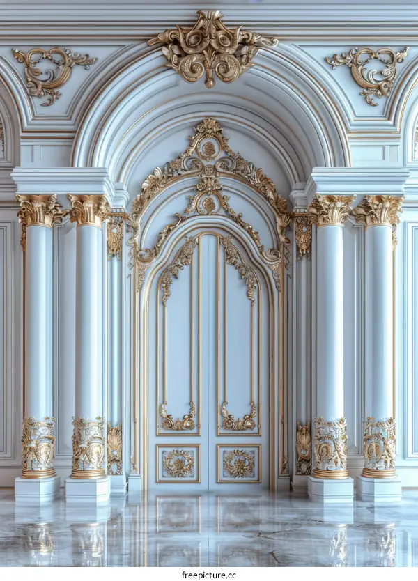 Elegant Interior Design with Ornate Architecture