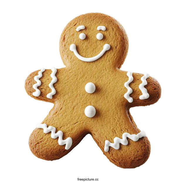 [Transparent Background PNG]Gingerbread Man Christmas Cookie Delight