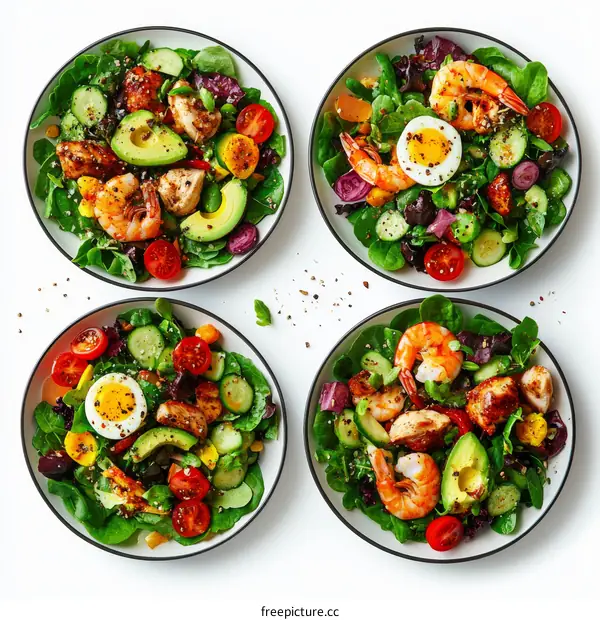 Four Delicious and Healthy Salad Bowls