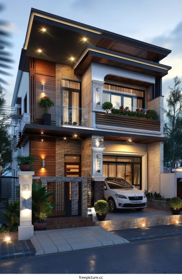 Modern Three-Story Villa