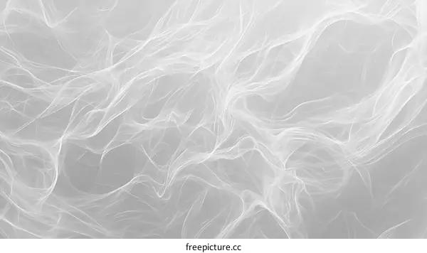 Abstract White Flowing Lines Background Design