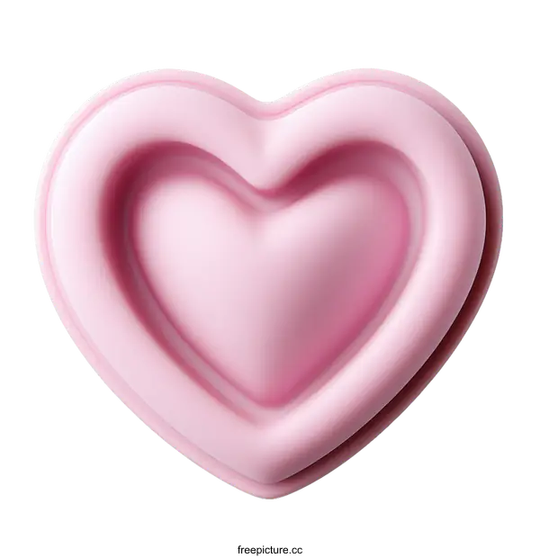 [Transparent Background PNG]Pink Heart Shaped Mold for Baking
