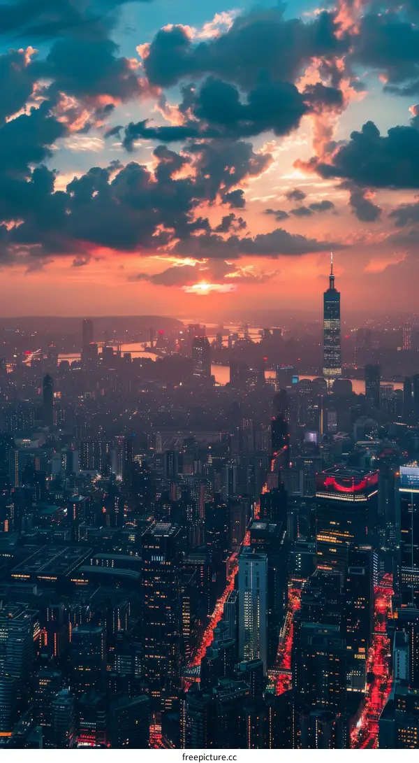 Metropolis Under Twilight