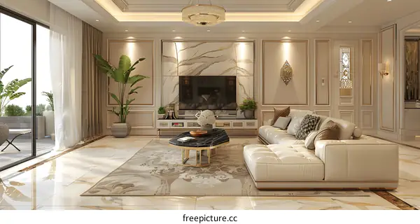 Modern luxury living room interior design